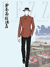 特色酒店接待禮賓工作服秋冬會(huì)所賓館泊車(chē)員制服