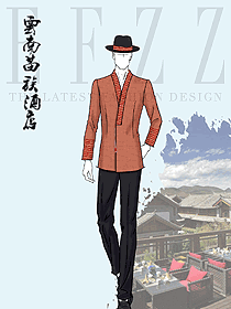 五星級酒店中式款門童迎賓服裝接待禮賓工作服