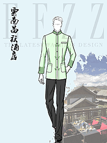 迎賓門童制服賓館泊車員服裝春秋男款制服設(shè)計圖