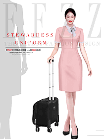 空姐制服女套裝連衣裙氣質(zhì)職業(yè)裝定制設(shè)計(jì)圖