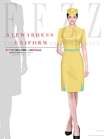售樓部物業(yè)客服工作服空姐制服設(shè)計(jì)圖