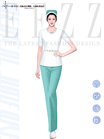 新款韓版護(hù)士工作服口腔醫(yī)院女醫(yī)生分體套裝設(shè)計(jì)服裝