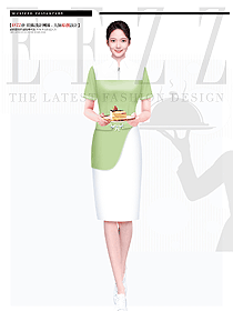 酒店工作服夏裝韓版奶茶店西餐咖啡廳服務(wù)生制服