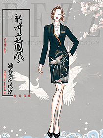 中式酒店餐廳裝修大堂服務(wù)生員工工作服設(shè)計(jì)效果