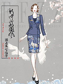 家園林式五星級酒店!新中式建筑風格前臺服務員職業(yè)裝定制設(shè)計