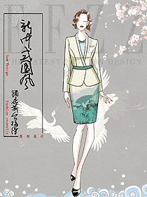 星級(jí)酒店大堂女服務(wù)人員時(shí)尚工作服定制款著裝