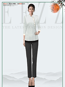 酒店中餐廳秋冬裝新款員工制服設(shè)計圖