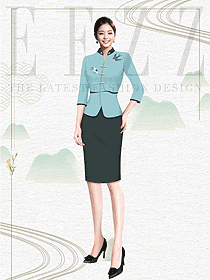 旅游景區(qū)酒店前臺女服務(wù)員工衣定制方案