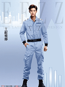 汽車(chē)4S店維修接待員工連體反光工作服春秋款設(shè)計(jì)作品