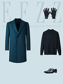 商務(wù)男士西裝領(lǐng)毛呢子風(fēng)衣職業(yè)裝外套