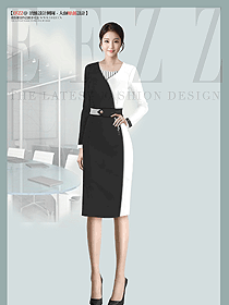 主持人連衣裙女播音藝考職場OL女裝定制款服飾