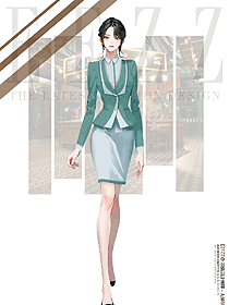 酒店KTV酒吧服務(wù)生工作服定制款手繪設(shè)計(jì)圖