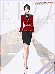 酒店KTV前臺服務員工套裝特色制服定制