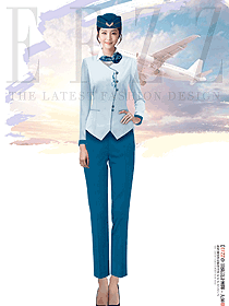 空姐醫(yī)美高鐵售樓部工作服女高端定制設計