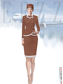 空姐地勤OL職業(yè)裝女工裝連衣裙定制服裝設(shè)計(jì)