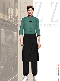 火鍋快餐奶茶飯店員工工裝定制設(shè)計(jì)圖