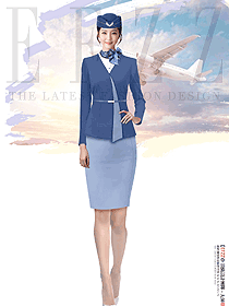 高端職業(yè)裝時(shí)髦洋氣空姐前臺(tái)售樓部工作服定制