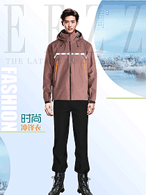 男冬季加厚連帽外套男秋冬款機(jī)能戶外沖鋒衣