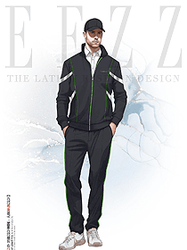 男士休閑公務(wù)員外套行政茄克春秋通勤工裝手繪設(shè)計(jì)