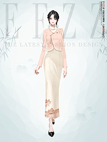 改良漢服秋冬茶服毛呢外套旗袍裙唐裝中式手繪旗袍服裝