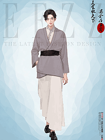 漢服男公子少爺服古風(fēng)唐裝國(guó)風(fēng)演出服手繪服裝設(shè)計(jì)