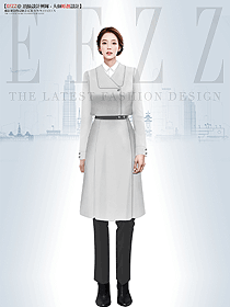 赫本風(fēng)外套女中長款職業(yè)裝大衣定制款設(shè)計(jì)