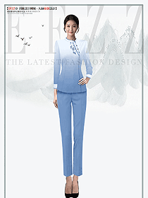 高端spa美容院服務(wù)員足浴技師員工制服設(shè)計(jì)圖