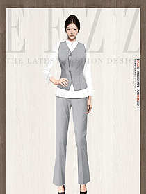 酒店中餐廳女服務(wù)員工作服定制設(shè)計(jì)圖