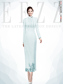 新中式酒店大廳前臺柜接待服務(wù)員制服定制采購設(shè)計方案