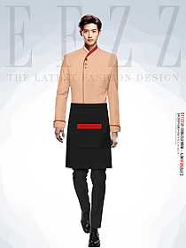 特色餐飲廚師工作服長(zhǎng)袖男款定制設(shè)計(jì)圖