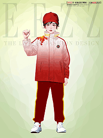 沖鋒衣校服定制款手繪服裝設(shè)計(jì)方案
