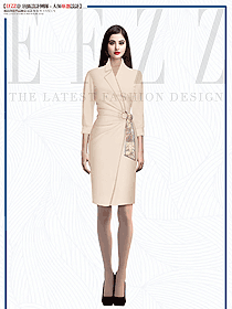 會(huì)展?fàn)I銷中心工作服職業(yè)裝連衣裙定制采購設(shè)計(jì)圖