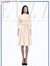 職業(yè)裝ol連衣裙女神范職場(chǎng)通勤工作服定制款