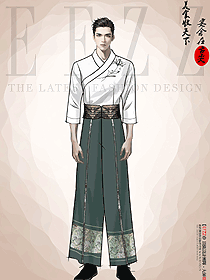 中原區(qū)域復(fù)古民族特色餐廳員工制服定制設(shè)計