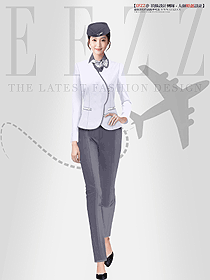 空姐制服職業(yè)裝定制款采購設(shè)計圖褲裝