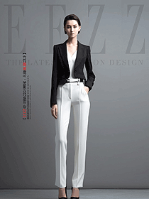 職業(yè)西裝女面試正裝職場工作服定制