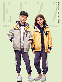 春秋款學(xué)院風(fēng)運(yùn)動會小學(xué)生班服手繪設(shè)計(jì)定制圖