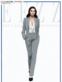 案場客服正式場合面試職業(yè)裝定制設(shè)計(jì)效果圖