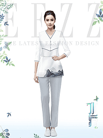 spa養(yǎng)生會(huì)所美容院按摩推拿足療師中國(guó)風(fēng)氣質(zhì)套裝