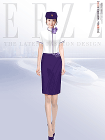 交通部門工作服女夏裝營(yíng)業(yè)廳制服短袖襯衫套裙裝