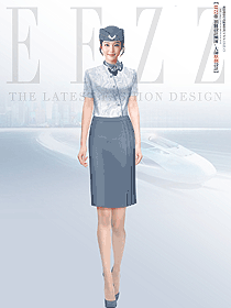 夏季交通售票工裝女套裝職業(yè)裝時(shí)尚女士套裙