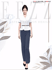 氣質(zhì)職業(yè)套裝女士夏季時尚西裝褲兩件套