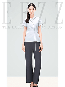 美發(fā)美甲夏季養(yǎng)生館會(huì)所足浴技師時(shí)尚兩件套裝