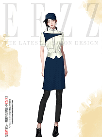 餐飲餐廳糕點師奶茶店短袖立領(lǐng)襯衣圍裙工裝定制款