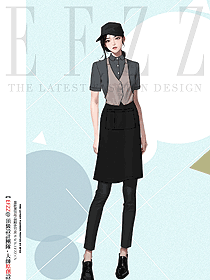 夏季立領(lǐng)襯衫咖啡烘焙餐飲女店員工衣服定制