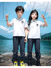 男女童夏季套裝表演服兒童校服組圖