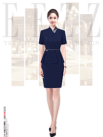 度假旅游酒店大堂工作人員短袖制服原創(chuàng)設(shè)計(jì)圖