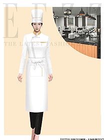 女甜品蛋糕店西點烘焙面點師制服設計圖