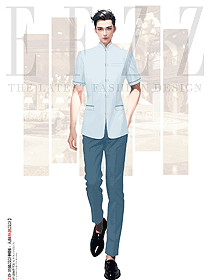 星級(jí)酒店大堂夏季中式制服設(shè)計(jì)圖