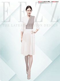 夏季V領優(yōu)雅職業(yè)通勤顯瘦A字裙設計圖